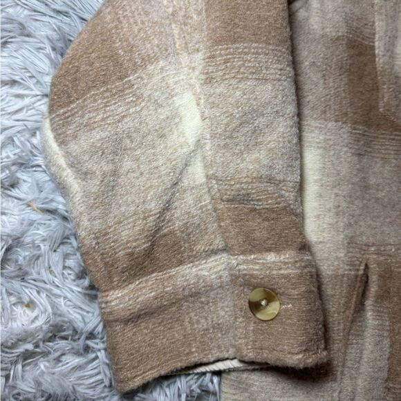 Ava & Viv Plaid Button-Up Jacket - Brown/Cream Size 2X NWT - Picture 3 of 6